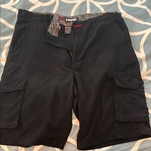 Tony Hawk Men's 36 Black Cargo Shorts